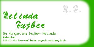 melinda hujber business card